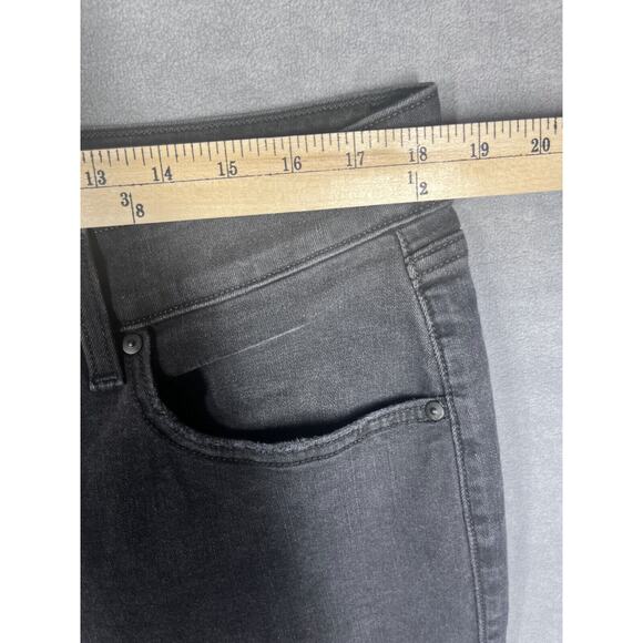 Lane Bryant Girlfriend Jeans Women 16 Black Signature Fit High Rise Straight Leg - Picture 5 of 8